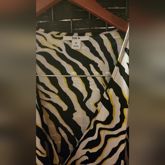 Macy's Bar III Zebra Print Maxi Wrap Dress - Picture 6 of 6